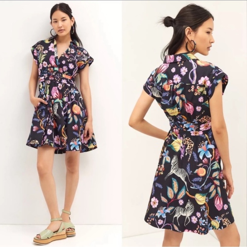 NWT - Maeve Anthropologie - Floral Mini Dress - size 10